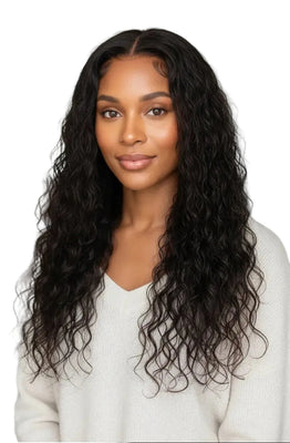 Deep Wave 4x4 Transparent Closure Wig Wavy & Chic Bundles
